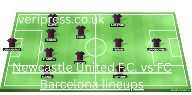 Newcastle United F.C. vs FC Barcelona lineups