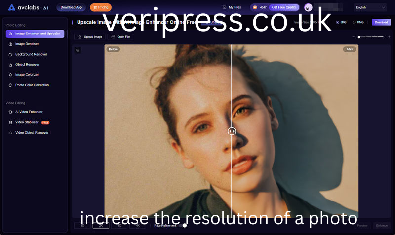 increase the resolution of a photo